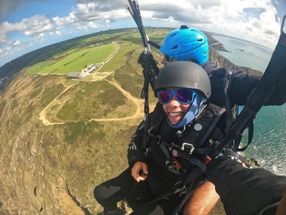 Parapente en baie manche libre